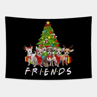 Christmas Tree Chihuahuas Tapestry