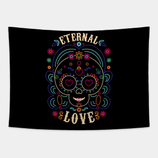 Eternal Love - Dia de los muertos Tapestry