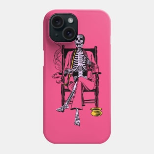 Smoking Skeleton Phone Case