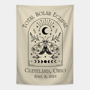 Total Solar Eclipse Cleveland, Ohio 4-8-24 Tapestry