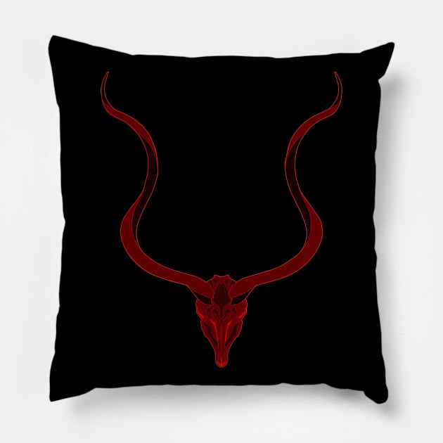 Kudu Horns Pillow by BeatrizAmazonas