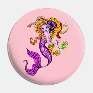 Purple Mermaid Pin