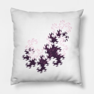 Pink and purple dragon curves Pillow