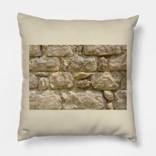 Old stone wall Pillow