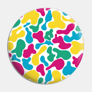 Primary Colour Freeforms Pin