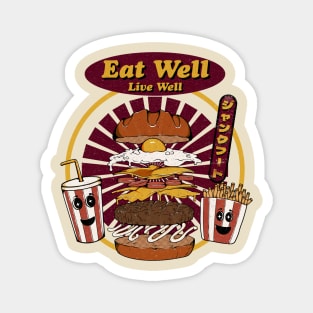 Eat Well, Live Well Magnet