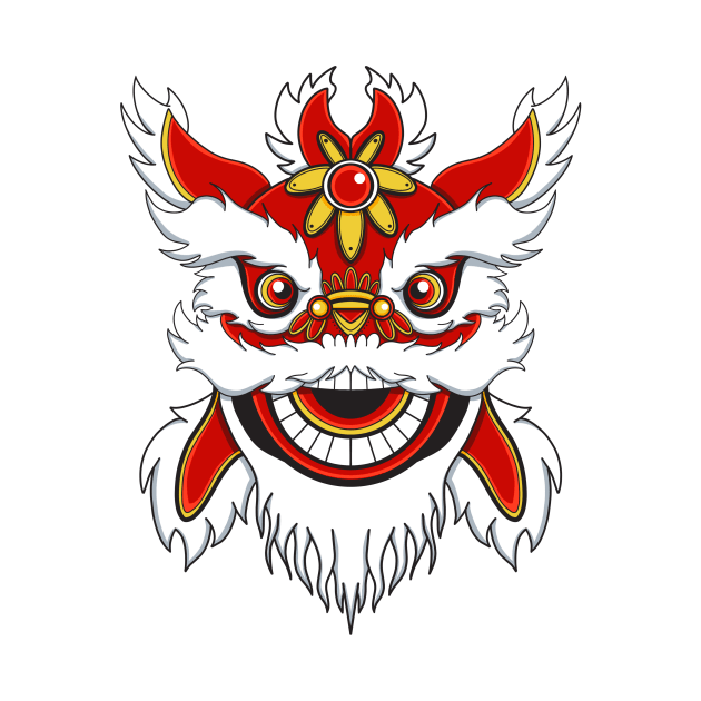 Chinese Lion Head by lldesigns