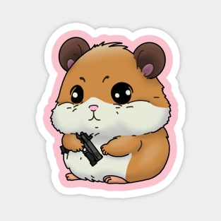 Pistol hamster Magnet