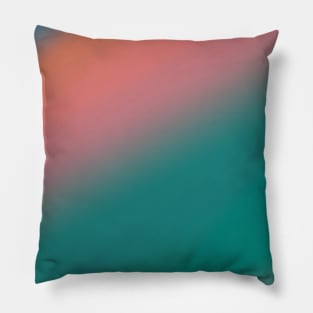 red blue green orange abstract texture Pillow