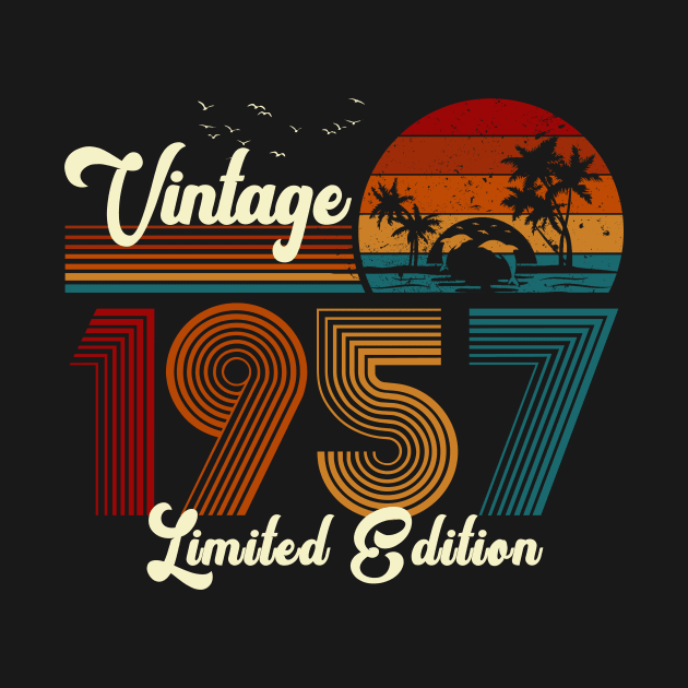 Vintage 1957 Shirt Limited Edition 63rd Birthday Gift by Damsin