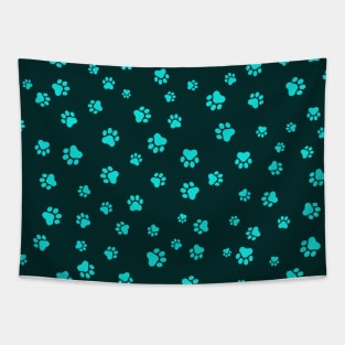 Pet Paw - Car or Dog Seamless Pattern Tapestry