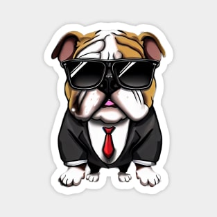 French Bulldog Cartoon with sunglasses Magnet