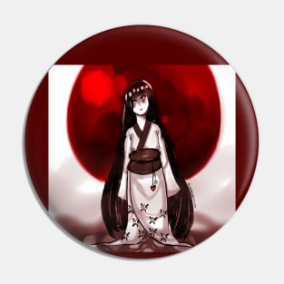 Red Moon Pin