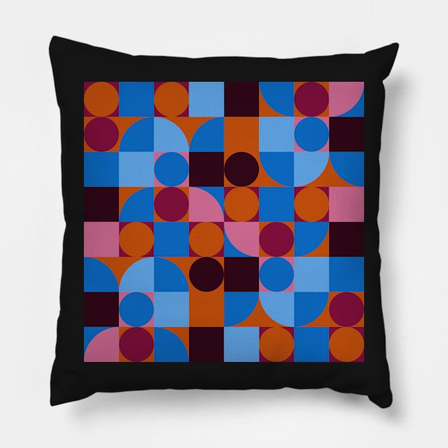 retro neo geo pattern Pillow by pauloneill-art