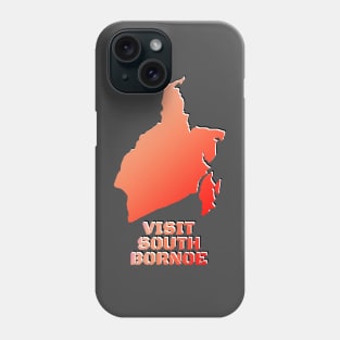 Borneo Map Phone Case