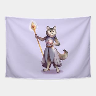 Sorcerer Wolf Tapestry