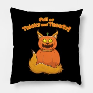 Halloween Mainecoon: Full of Tricks and Treats! Pillow