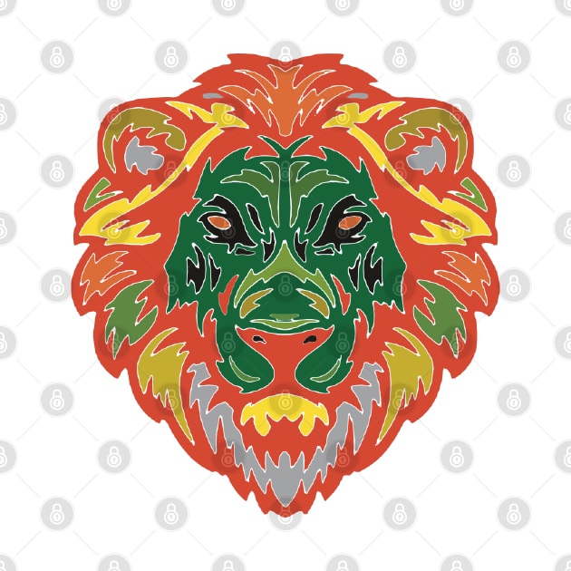 Lion 5 by Abstract Scribbler