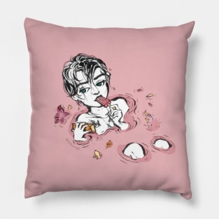 Pink Contemplation Pillow