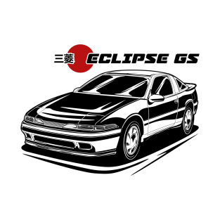Eclipse GS - Black Print and Spot Red T-Shirt