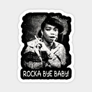 Retro Art Rocka Bye Baby Magnet