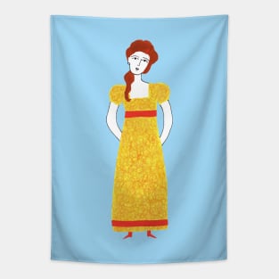 Girl in victorian dress Tapestry