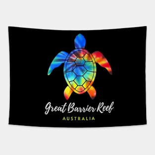 Great Barrier Reef Australia Sea Turtle Lover Tapestry