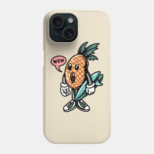 surfing pineapple cartoon Phone Case