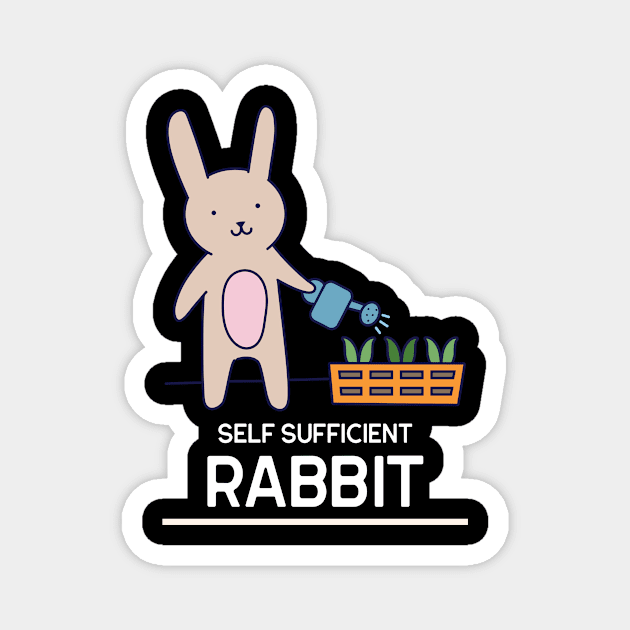 Self Sufficient Rabbit Magnet by Small Furry Friends