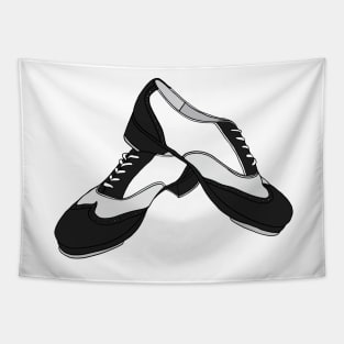 Tap Shoe Pair Illustration Tapestry