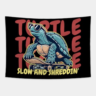 Skateboard turtle Tapestry