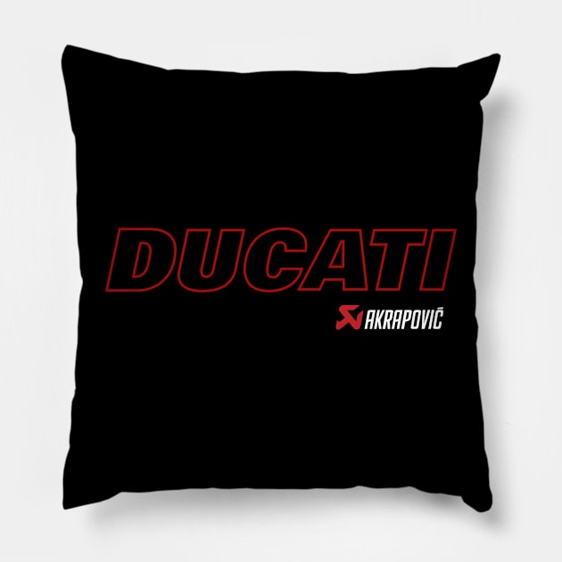 Ducati Akrapovic Scorpion Pillow by tushalb