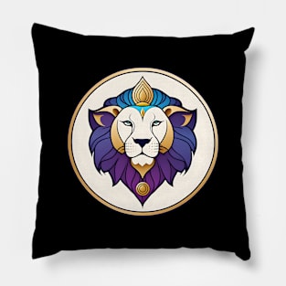 Third Eye Lion Emblem Pillow