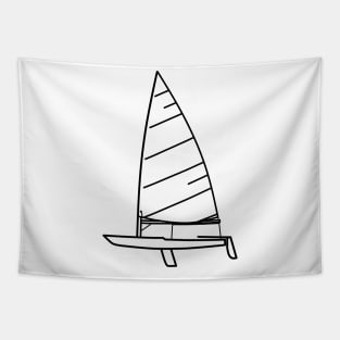 Laser Dinghy Sailboat Tapestry