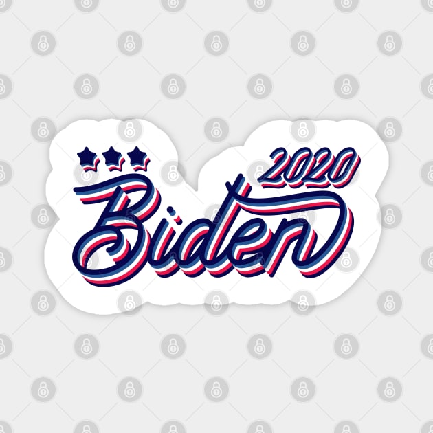 Joe Biden 2020, Presidential Candidate - cool red white and blue vintage style. Magnet by YourGoods