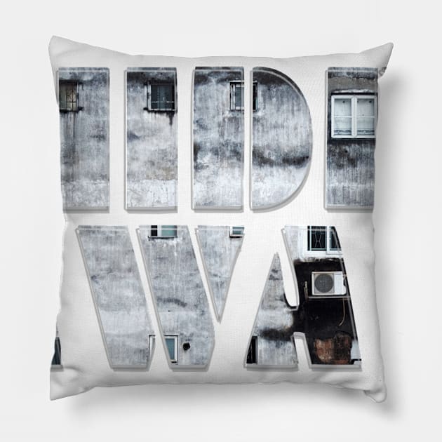 HIDE AWAY Pillow by afternoontees