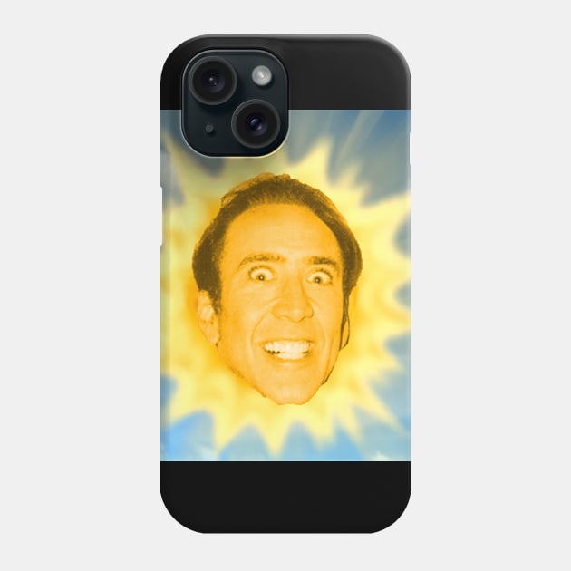 Nicolas Cage Sun Phone Case by AlternativePunk