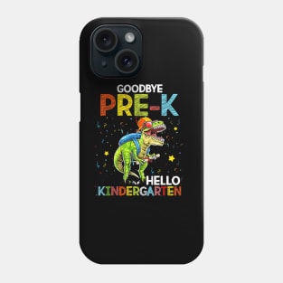 Dinosaur  Pre-K Hello Kindergarten Last Day Of School Phone Case