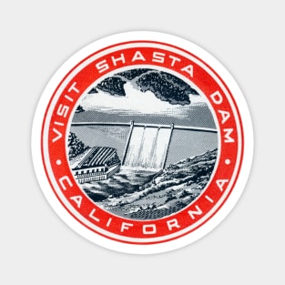 1945 Shasta Dam California Magnet