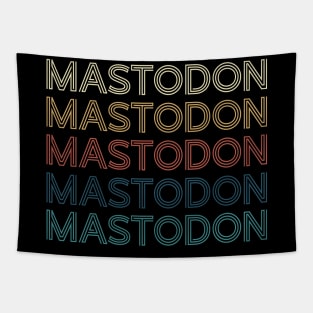 Personalized Mastodon Name Vintage Styles Christmas 70s 80s Tapestry