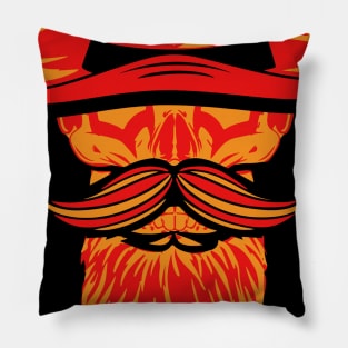 skull barber Pillow