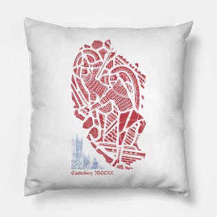 Canterbury Cathedral Stained Glass Pillow