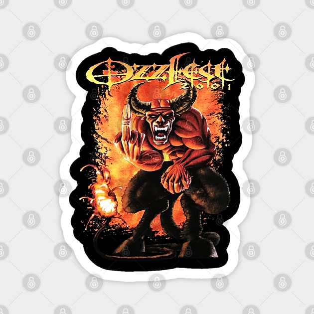 90s 2000s Classic Rock Star Music Festival Magnet by nicklower