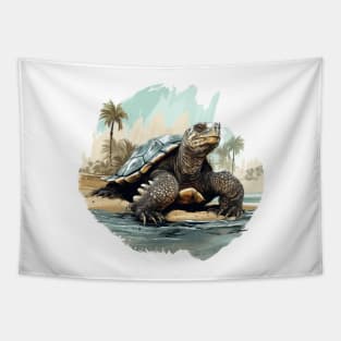 Alligator Snapping Turtle Tapestry