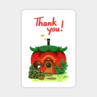 The Strawberry House Magnet