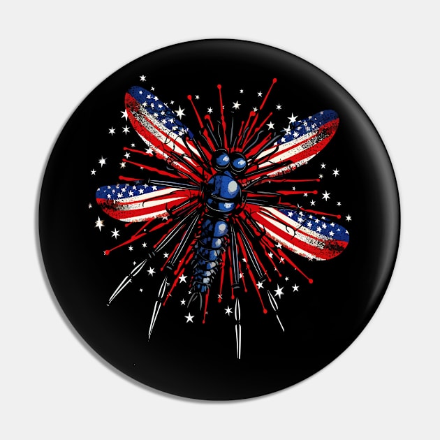 Patriotic Mosquito Pin by JH Mart