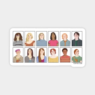 For mugs & cases - Y2K All Characters - season 1 order Magnet