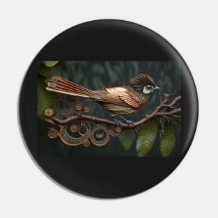 Steampunk bird Pin