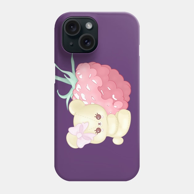 Raspberry Cutie Bear Phone Case by CatAstropheBoxes