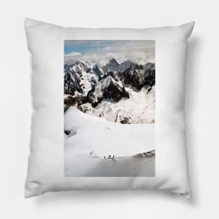 Chamonix Aiguille du Midi Mont Blanc Massif French Alps France Pillow